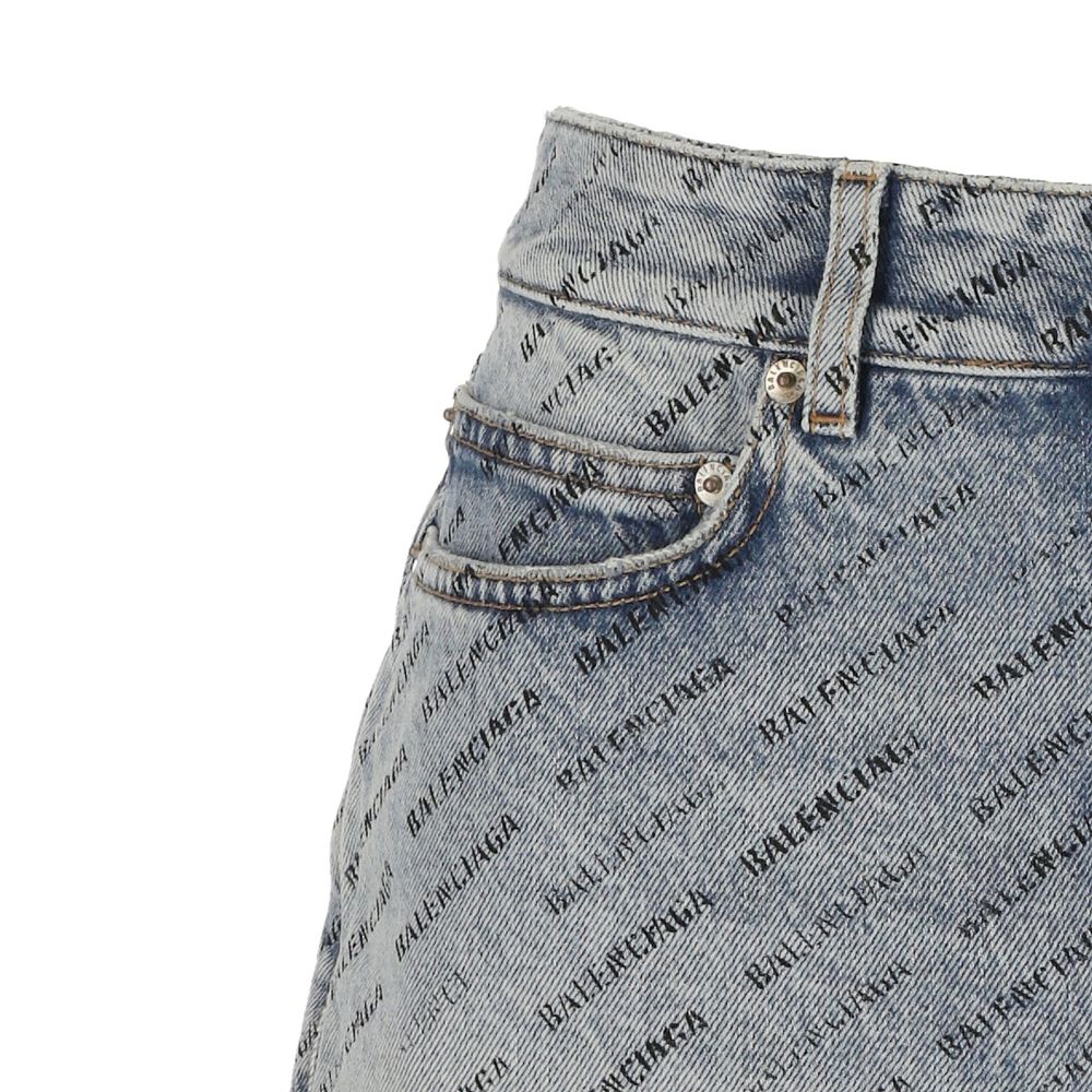 Balenciaga Blue Denim Skirt
