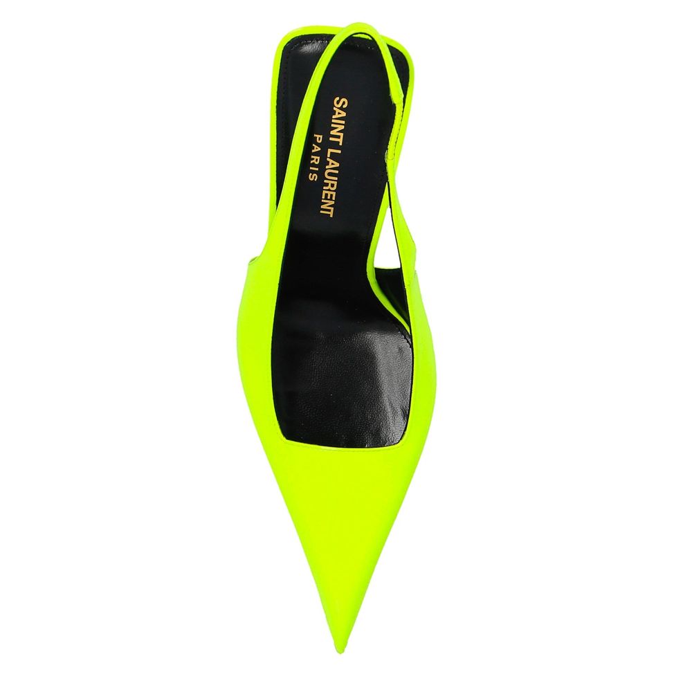 Saint Laurent Bicolor Calfskin High Heel Pumps