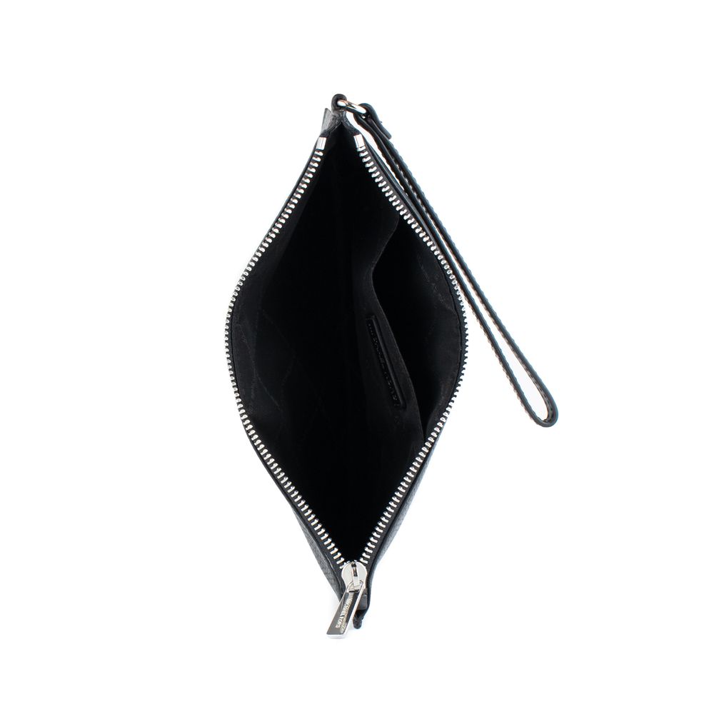 Michael Kors Black Leather Clutch Bag