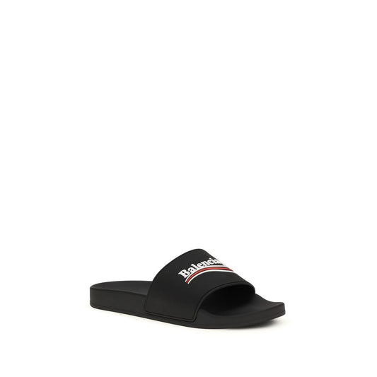 Balenciaga Black Polyurethane Sandals