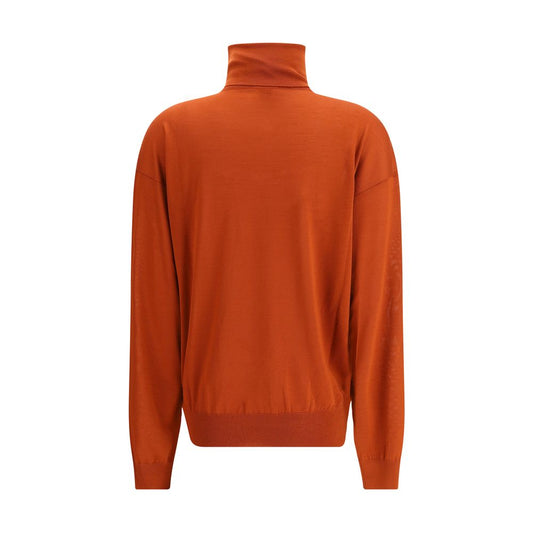 Saint Laurent Bordeaux Wool Turtleneck