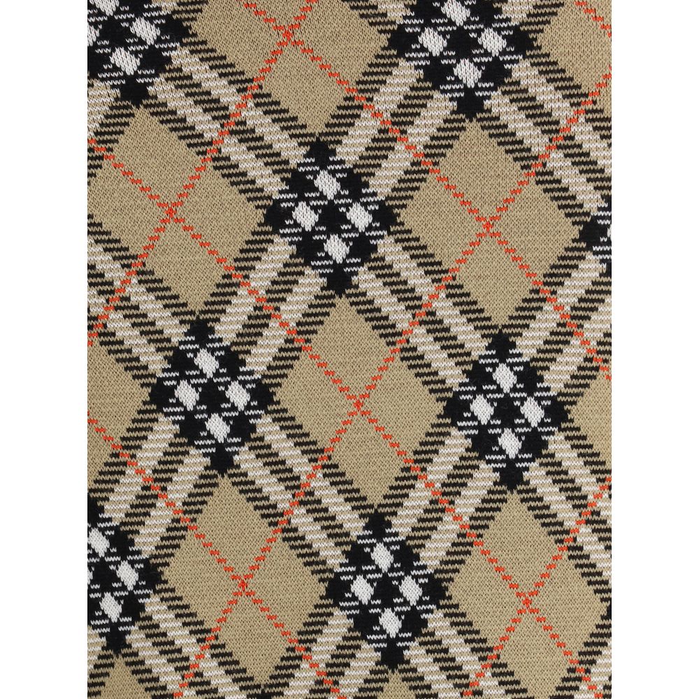 Burberry Beige Wool Mini Skirt