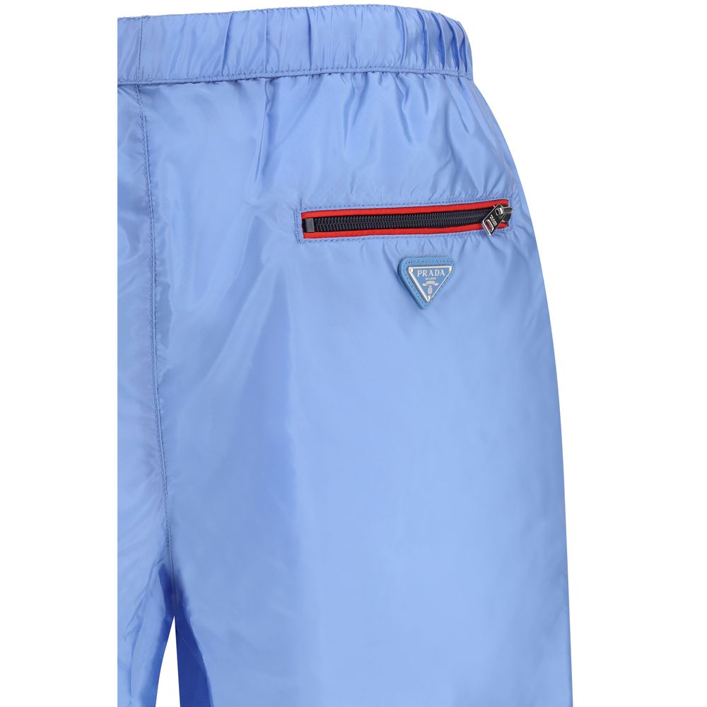 Prada Blue Recycled Polyamide Swim Shorts