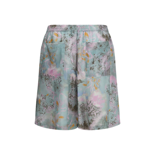 Off-White Multicolor Viscose Shorts