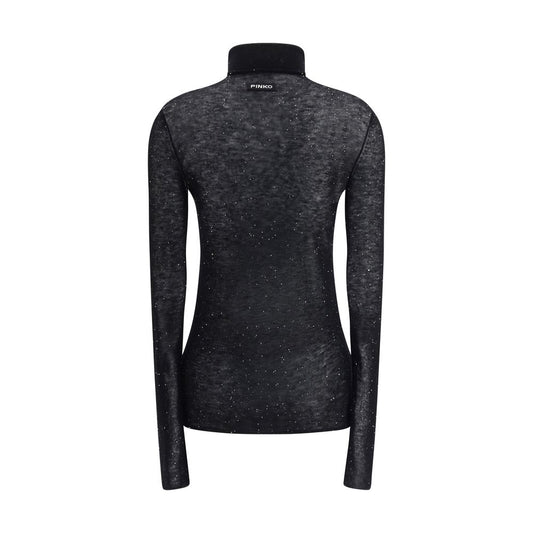 PINKO Gold Wool Turtleneck