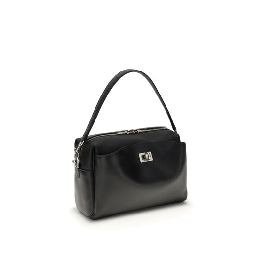 Balenciaga Black Calf Leather Bos Taurus Shoulder Bag
