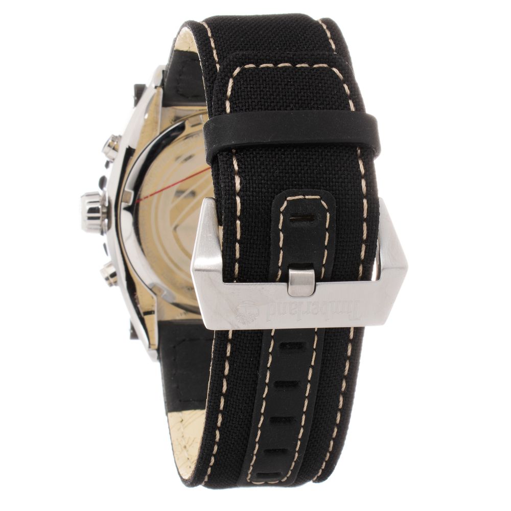 Timberland Black Leather Sport Watch