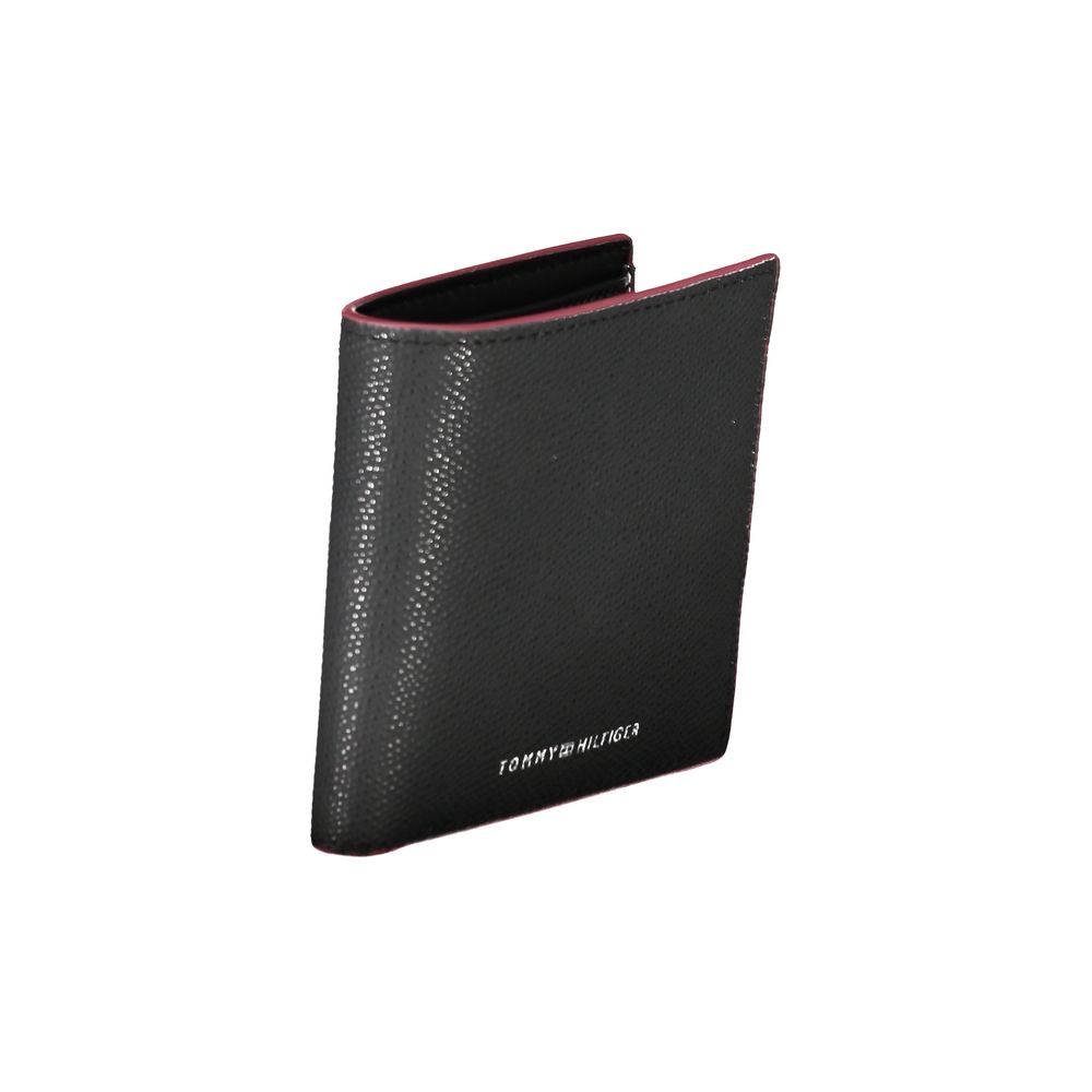 Tommy Hilfiger Black Leather Men Wallet