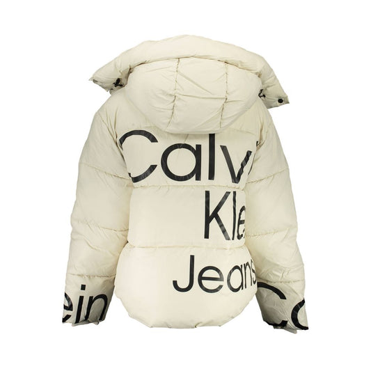 Calvin Klein Beige Polyester Women's Jacket