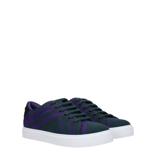 Burberry Green Fabric Sneakers