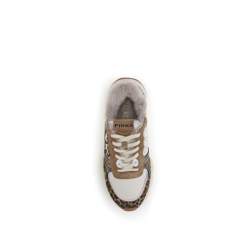 PINKO Multicolor Leather Chunky Sneakers