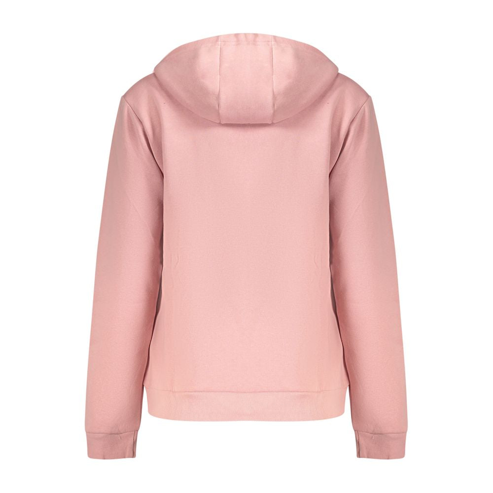 Norway 1963 Rosa Cotton Women Sweatshirt with Zip and Pockets