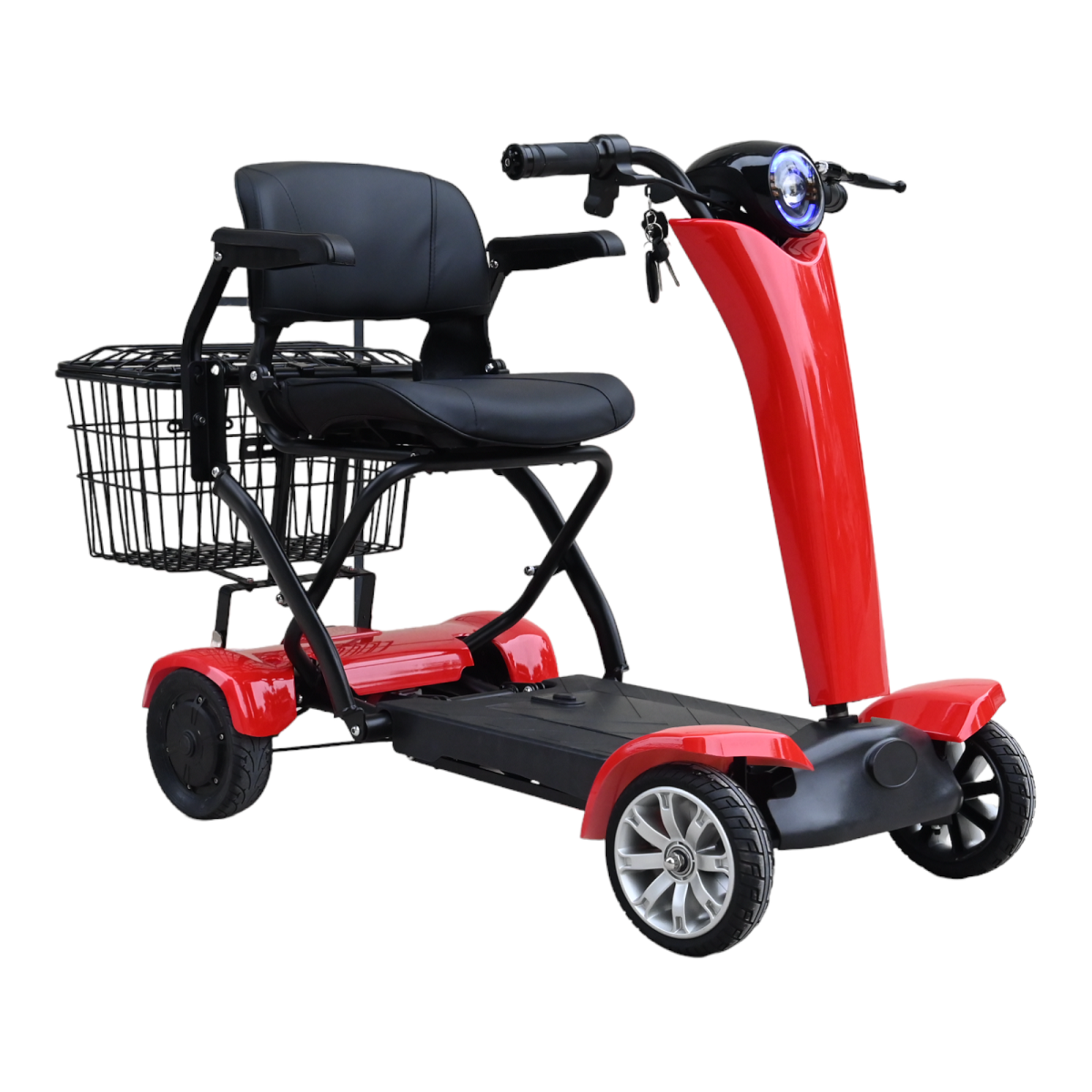 Auto-Folding 4-Wheel Electric Mobility Scooter – Compact & Portable