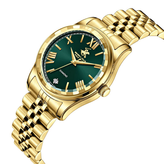 Beverly Hills Polo Club Gold Stainless Steel Watch - BP3808C.170