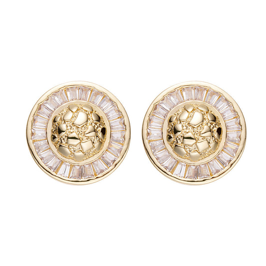 Big Daddy Cluster Baguette Iced Out Diamond Earring