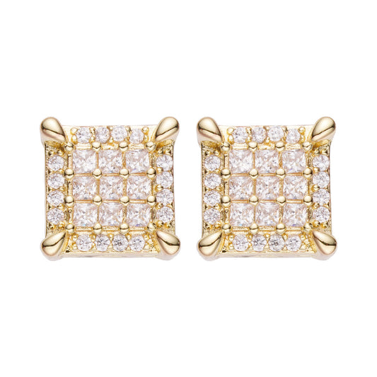 Big Daddy Emerald Cut Iced Out Diamond Earring