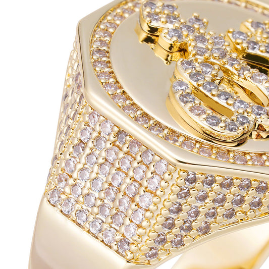 Big Daddy "God" "Allah" Iced Out Diamond Ring
