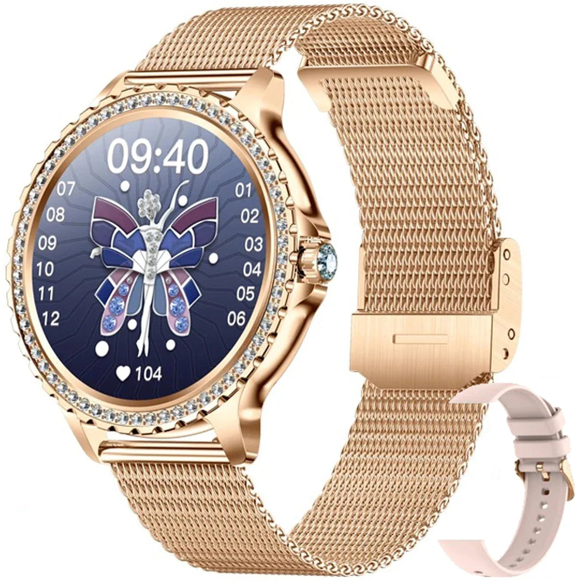 EIGIIS New Smart Watch Women I58 1.32 - inch HD Screen Fashion Sports Watches Bluetooth Call Health Monitor IP67 Life Waterproof - SMARTMARTNZ