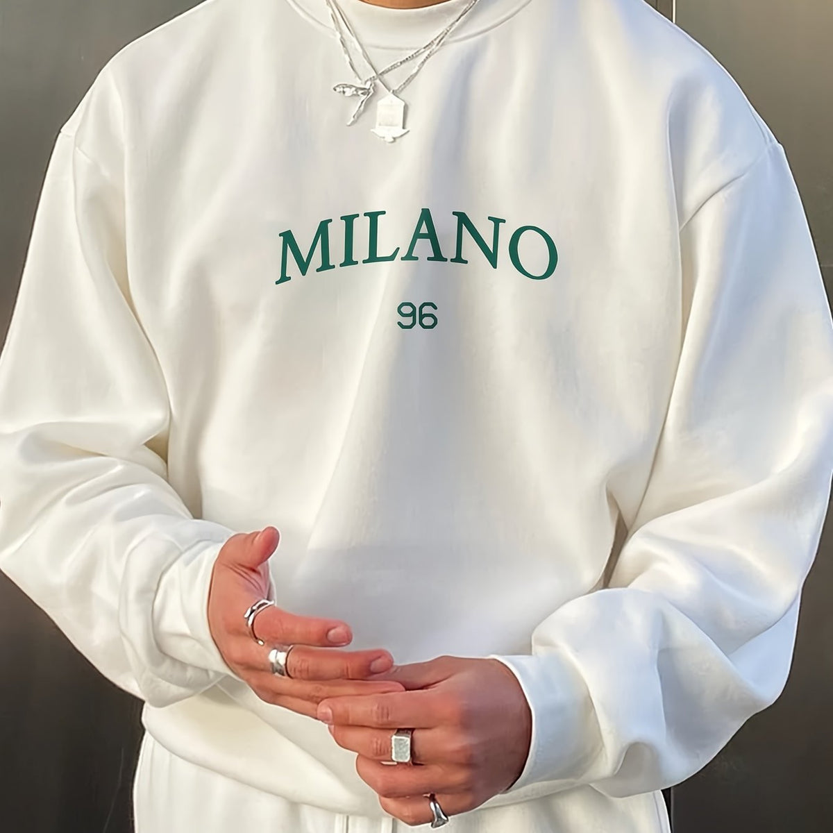 Men's Round - neck Sweater Casual Versatile Long Sleeves - SMARTMARTNZ