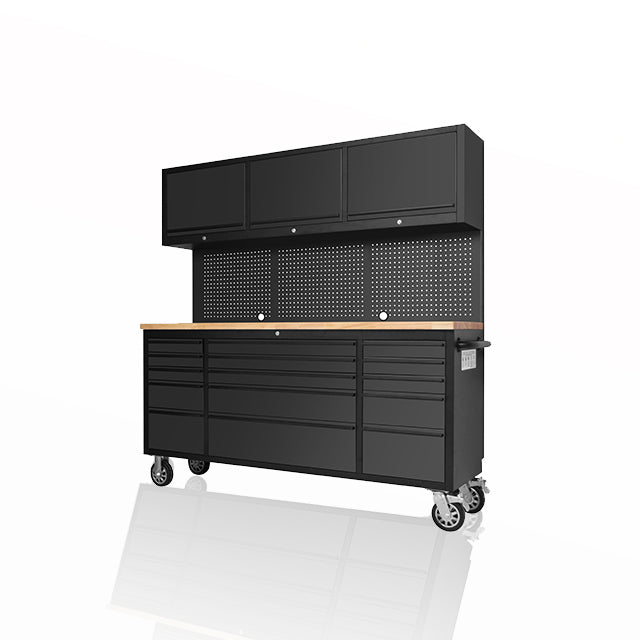 72 Inch 18 Drawers black Tool Chest workbench