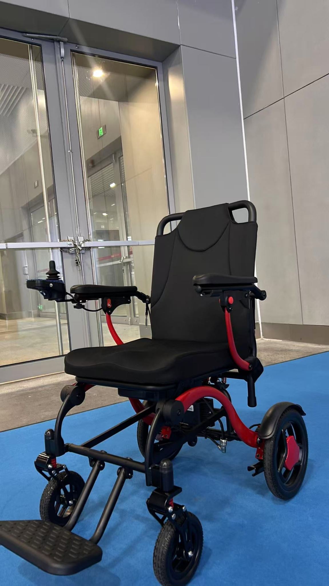 Ultra Light Folding Electric Wheelchair MK9005 Red