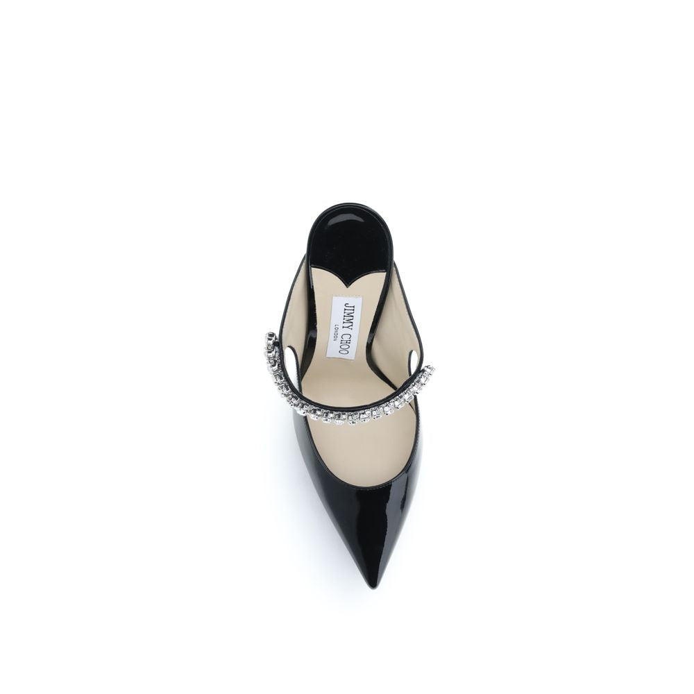 Jimmy Choo Black Calf Leather Bos Taurus High Heel Pumps