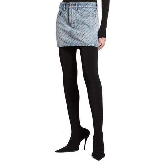 Balenciaga Blue Denim Skirt