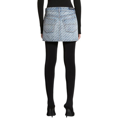 Balenciaga Blue Denim Skirt