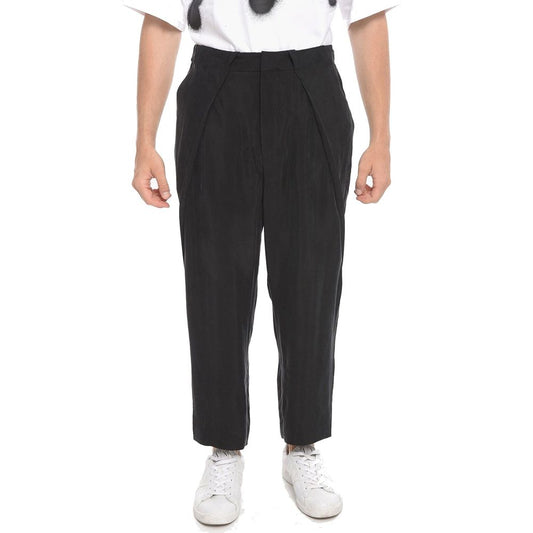 Balmain Black Copper Cropped Pants