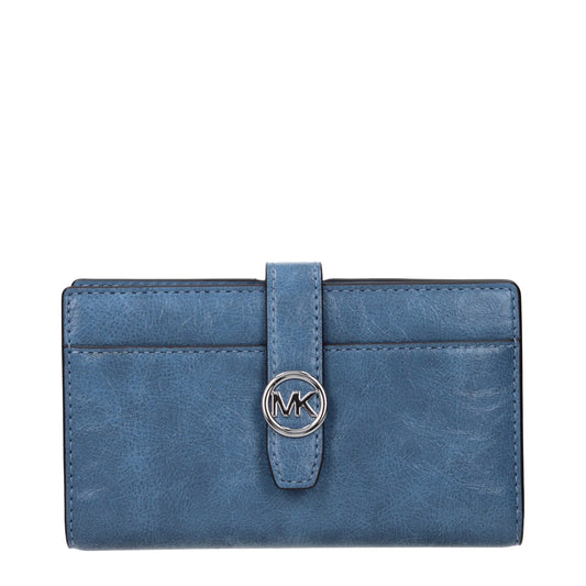 Michael Kors Light Blue Leather Wallet