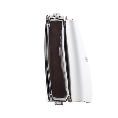 Michael Kors White Leather Shoulder Bag