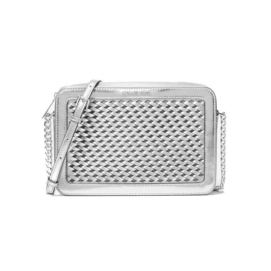 Michael Kors Gray Canvas Crossbody Bag