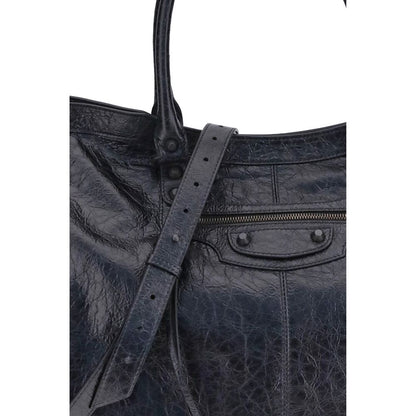 Balenciaga Black Lamb Ovis Aries Aries Shoulder Bag