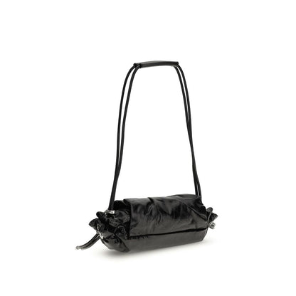 Diesel Black Calf Leather Bos Taurus Shoulder Bag