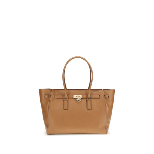 Michael Kors Beige Calf Leather Bos Taurus Shoulder Bag