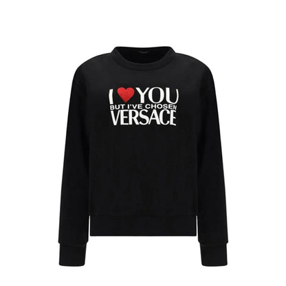 Versace Black Cotton Sweatshirt
