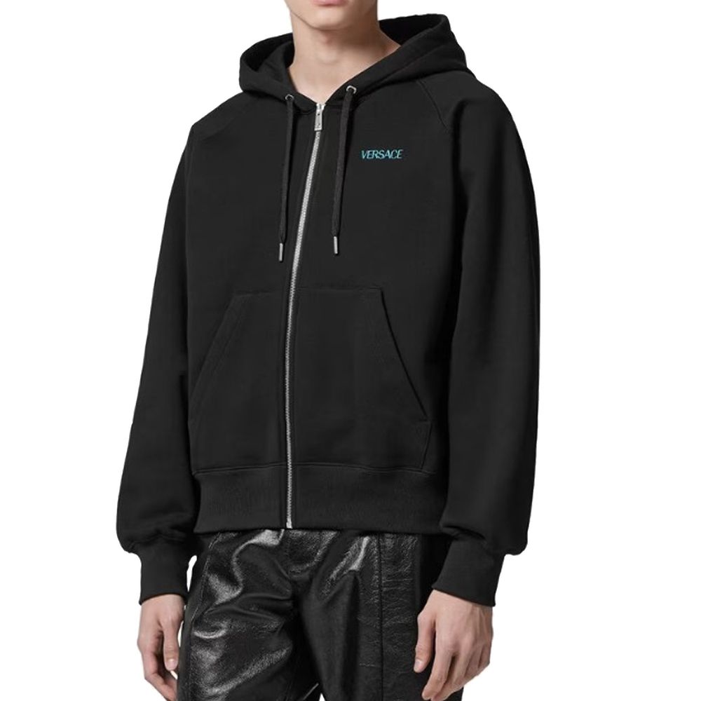 Versace Black Cotton Sweatshirt