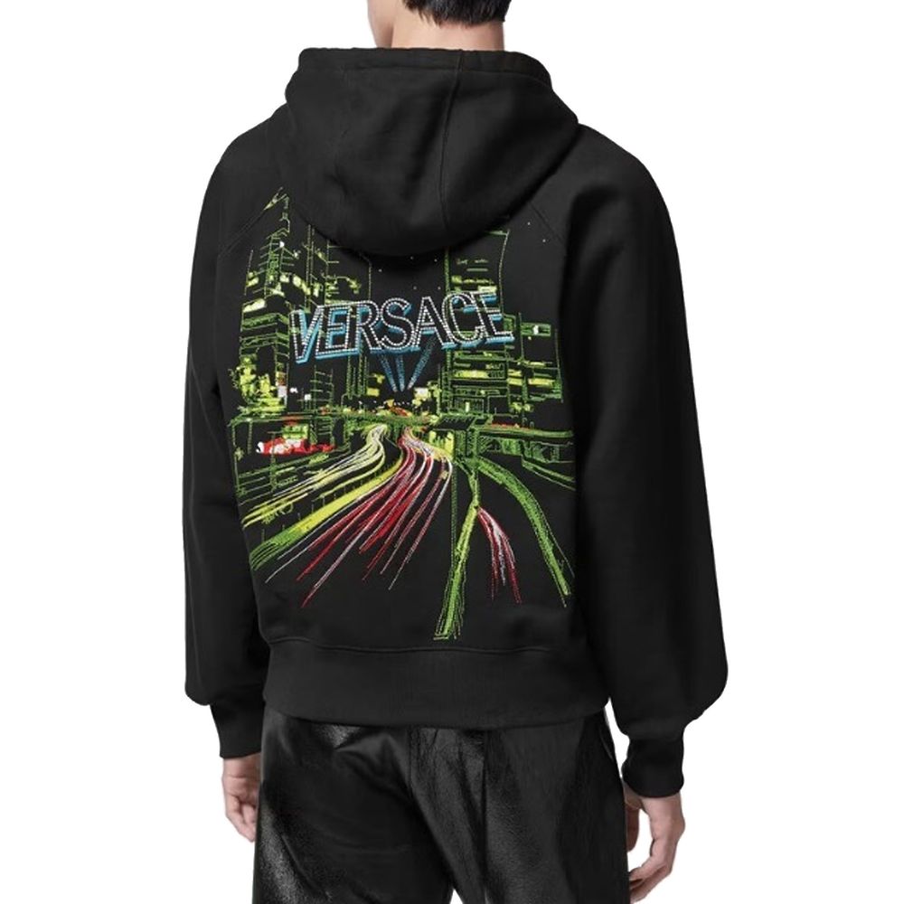 Versace Black Cotton Sweatshirt