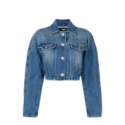 Versace Blue Cotton Clothing
