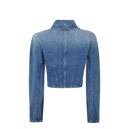 Versace Blue Cotton Clothing
