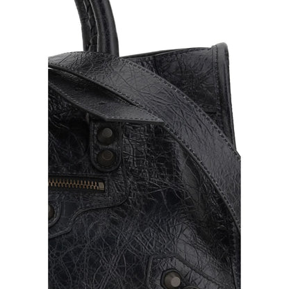 Balenciaga Black Calf Leather Bos Taurus Shoulder Bag