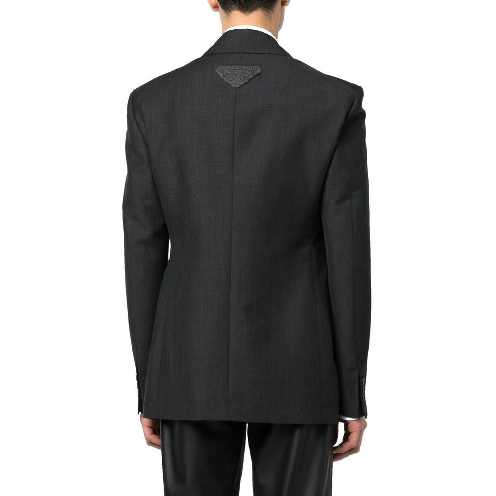 Prada Gray Wool Coat