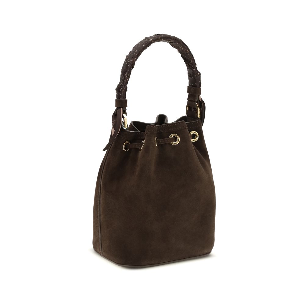Amiri Brown Calf Leather Bos Taurus Backet Bag