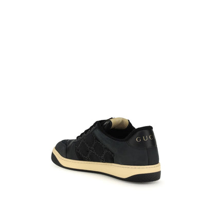 Gucci Blue Calf Leather Bos Taurus Athletic Sneakers