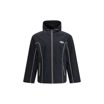 Diesel Black Polyamide Shell Jacket