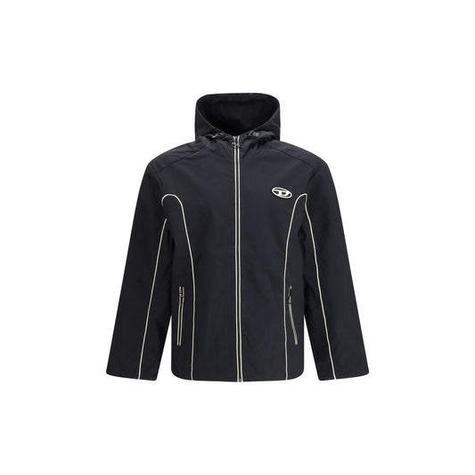 Diesel Black Polyamide Shell Jacket