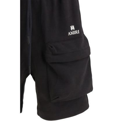 Amiri Black Cotton Bermuda Shorts