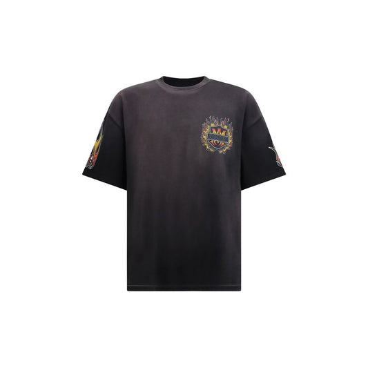 Amiri Gray Cotton T-Shirt