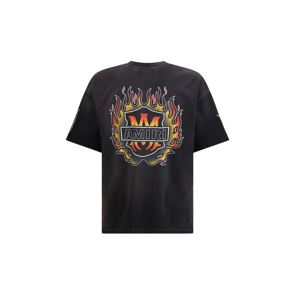Amiri Gray Cotton T-Shirt