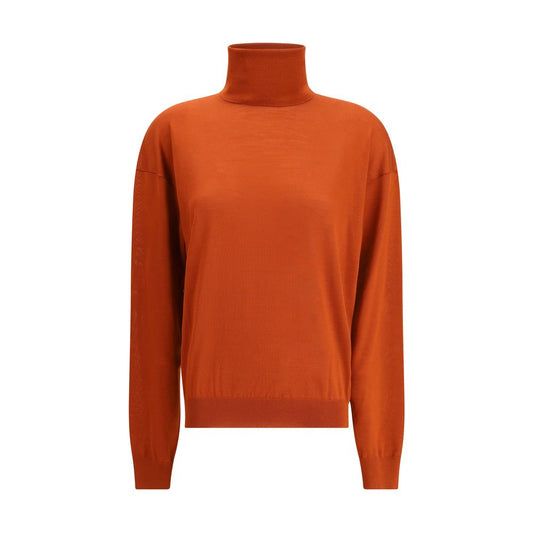 Saint Laurent Bordeaux Wool Turtleneck